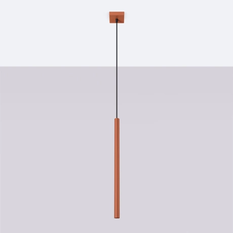 Pendant lamp PASTELO 1 red ochre
