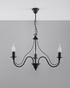 Chandelier MINERWA 3 black + 3x LED Bulb E14 4000K Cool White 7.5W 650lm