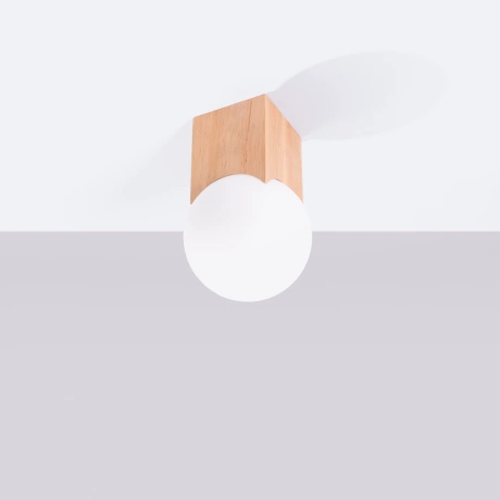 Ceiling lamp SOLIS natural wood