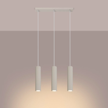 Pendant lamp KARBON 3L beige