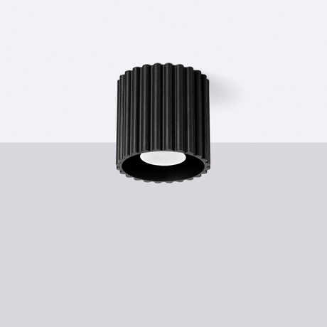 Ceiling lamp AURA 1 black GU10