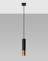 Hanging Lamp LOOPEZ 1 black/copper + 1x LED Bulb GU-10 4000K Cool White 7W 630lm