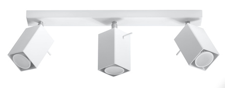 Ceiling lamp MERIDA 3 white + 3x LED bulb GU-10 4000K Cold 7W 630lm