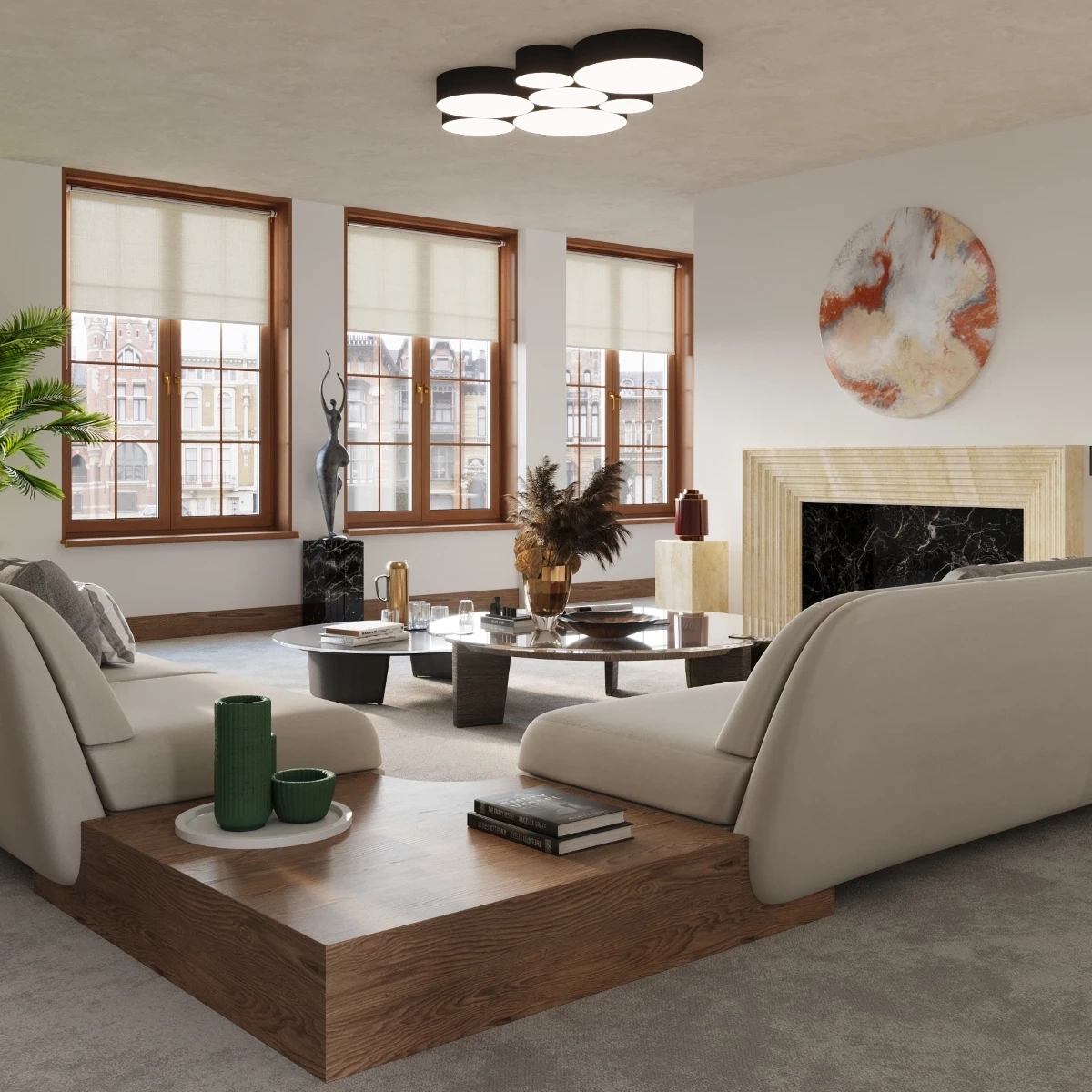 Ceiling lamp ARENA 45 black