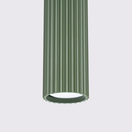 Pendant lamp KARBON 3L olive green