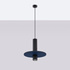 Pendant lamp PELTA 1 black/navy