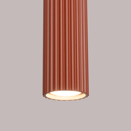 Pendant lamp KARBON 1 red ochre
