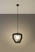Pendant lamp TRES black + 1x LED Bulb E27 4000K Cool White 7.5W 650lm