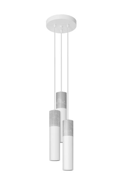 Ceiling lamp BORGIO 3P white + 3x LED Bulb GU-10 3000K Warm 7W 620lm