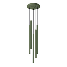 Pendant lamp PASTELO 5P olive green
