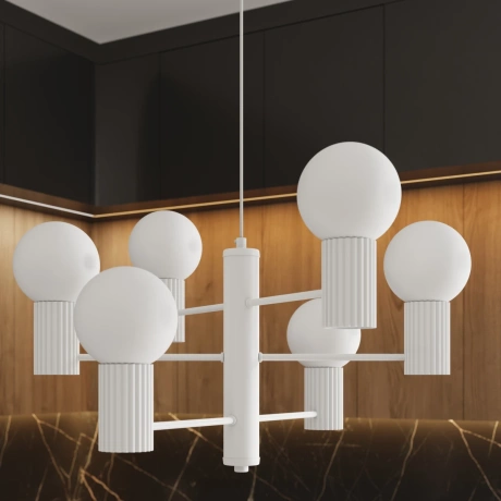 Chandelier HALO 6 white