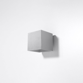 Wall lamp QUAD 1 grey