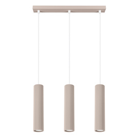 Pendant lamp KARBON 3L taupe