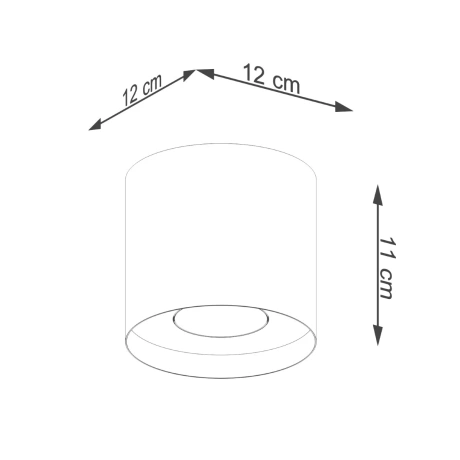 Ceiling lamp MIKA black