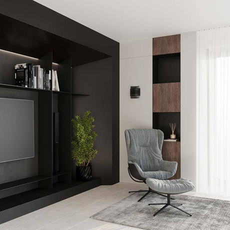 Wall lamp HESTIA black + 1x LED Bulb G9 3000K Warm 4.5W 510lm