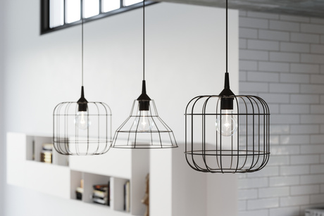 Pendant lamp CELTA black + 1x LED Bulb E27 3000K Warm 7.5W 620lm