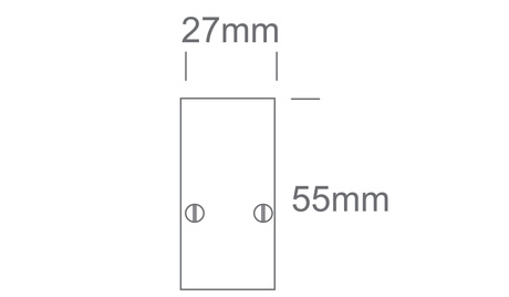 Magnetic rail 2m black MIDI ON/OFF DALI 48V