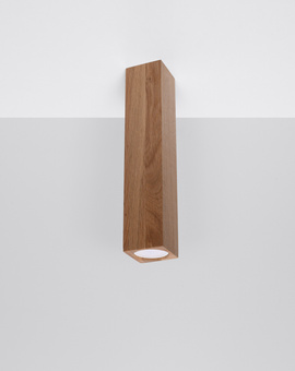 Ceiling lamp KEKE 30 oak + 1x LED Bulb GU-10 4000K Cool White 7W 630lm