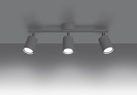 Ceiling lamp LEMMI 3 white + 3x LED Bulb GU-10 3000K Warm 7W 510lm