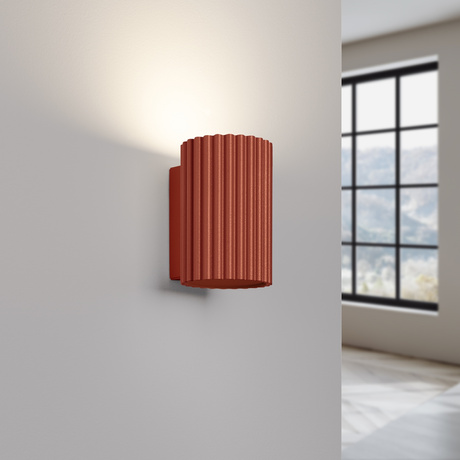Wall lamp KARBON 10 red ochre