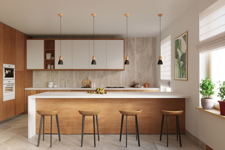 Ceiling lamp QUBIC black + 1x LED Bulb E27 4000K Cool White 7.5W 650lm