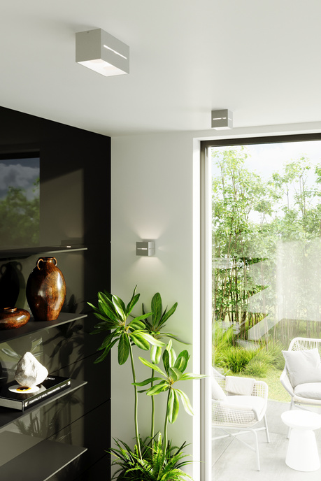 Ceiling lamp LOBO MAXI gray + 2x LED Bulb G9 4000K Cool White 4.5W 530lm