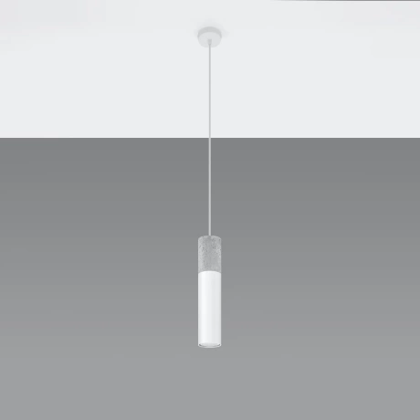 Pendant lamp BORGIO 1 white