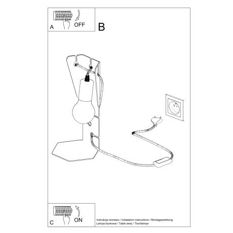 Table lamp ARBY black