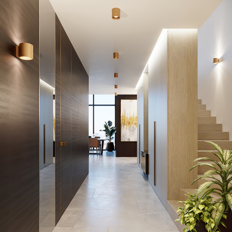 Wall lamp ORBIS 1 gold