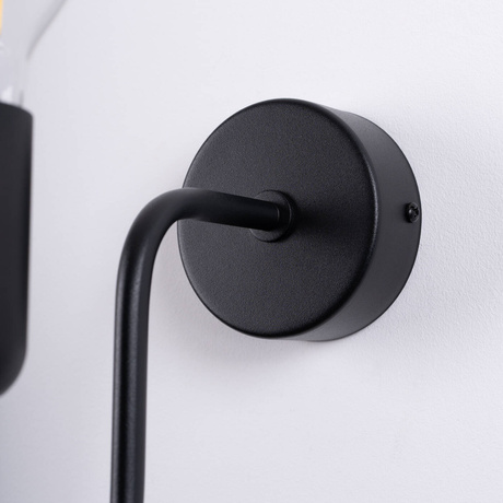 Wall lamp VECTOR black + 1X LED bulb E27 3000K 7W 760lm