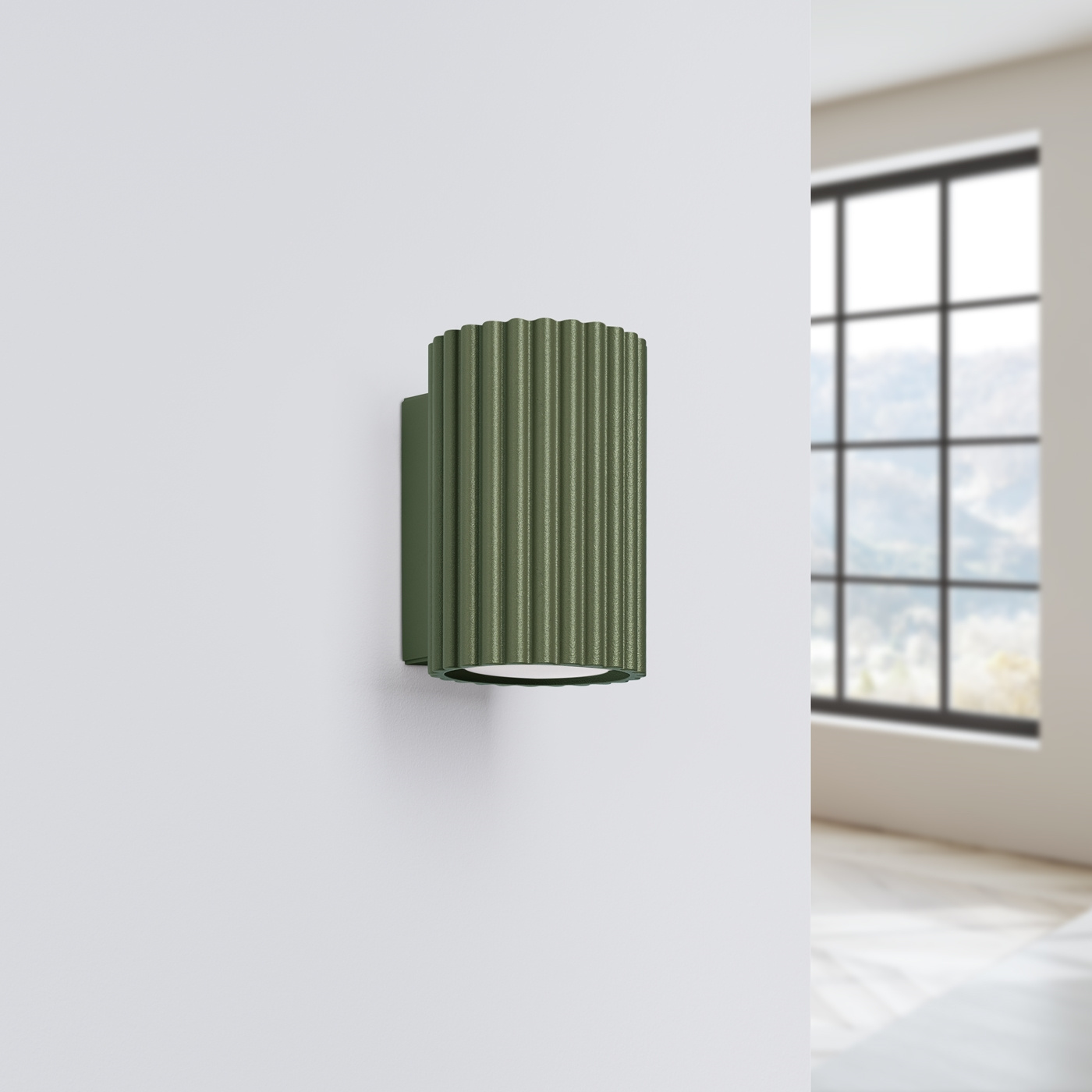 Wall lamp KARBON 10 olive green