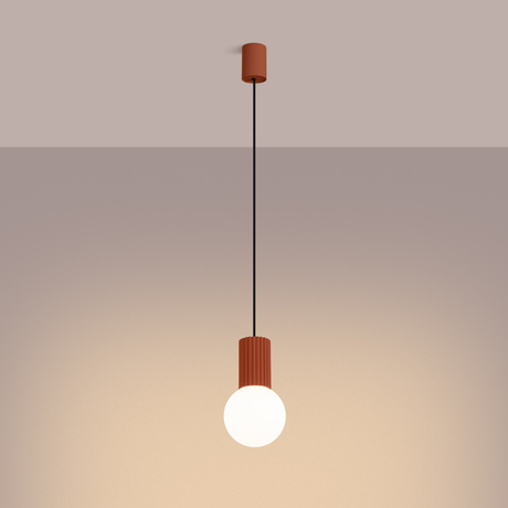 Pendant lamp HALO 1 red ochra