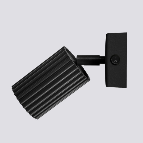 Wall lamp KARBON black with a switch