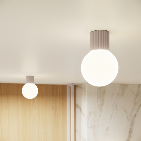 Ceiling lamp HALO taupe IP44