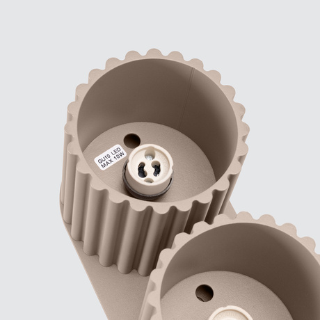 Ceiling lamp AURA 2 taupe GU10