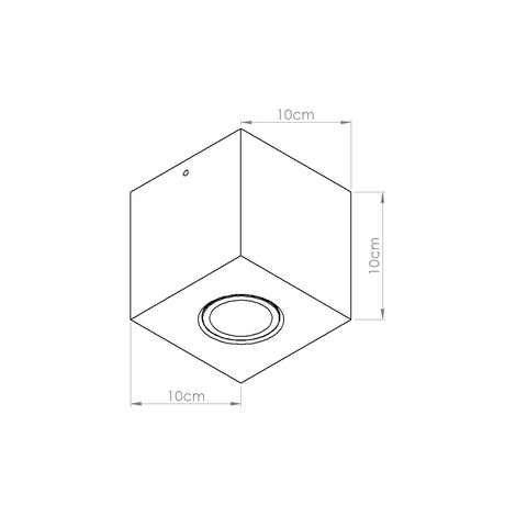 Ceiling lamp QUAD concrete olive green