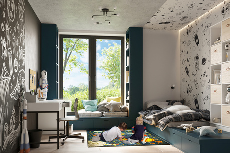 Wall lamp VECTOR black + 1X LED bulb E27 3000K 7W 760lm