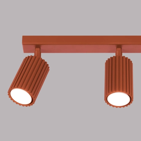 Ceiling lamp KARBON 3L red ochre