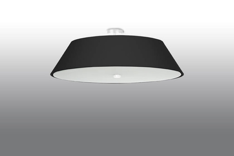 Ceiling lamp VEGA 70 black + 5x LED Bulb E27 3000K Warm 7.5W 620lm