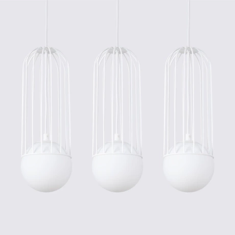 Pendant lamp BRINA 3L white