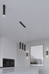Ceiling Hanging Lamp LAGOS 1 black + 1x LED Bulb GU-10 3000K Warm 7W 620lm