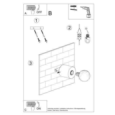 Wall lamp SALGADO natural wood