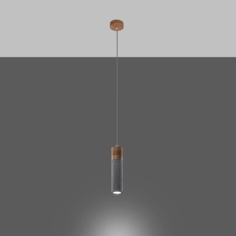 Pendant lamp ZANE 1 grey