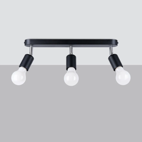 Ceiling lamp FORNES 3 black