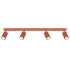 Ceiling lamp KARBON 4L red ochre