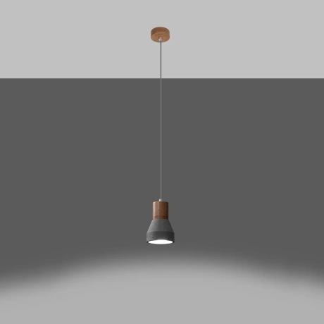 Pendant lamp QUBIC grey