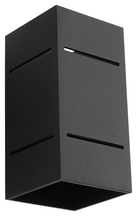 Wall lamp BLOCCO black + 1x LED bulb G9 4000K Cool White 4.5W 530lm