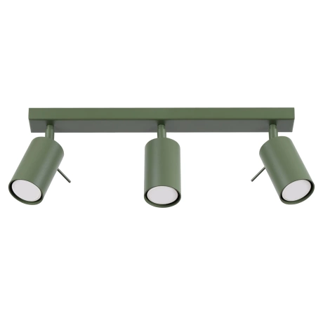 Ceiling lamp RING 3L olive green