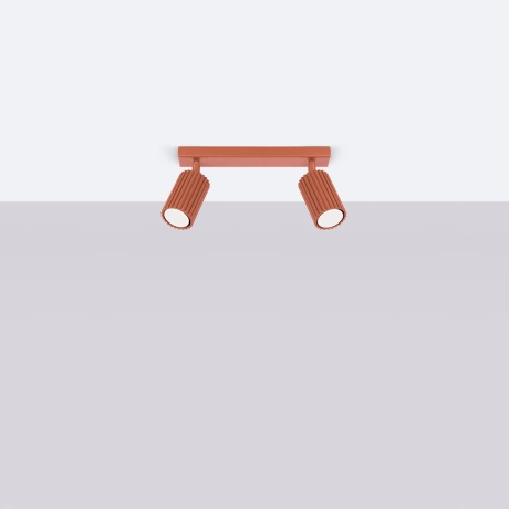Ceiling lamp KARBON 2 red ochre
