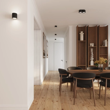 Ceiling lamp AURA 2 black Gx53